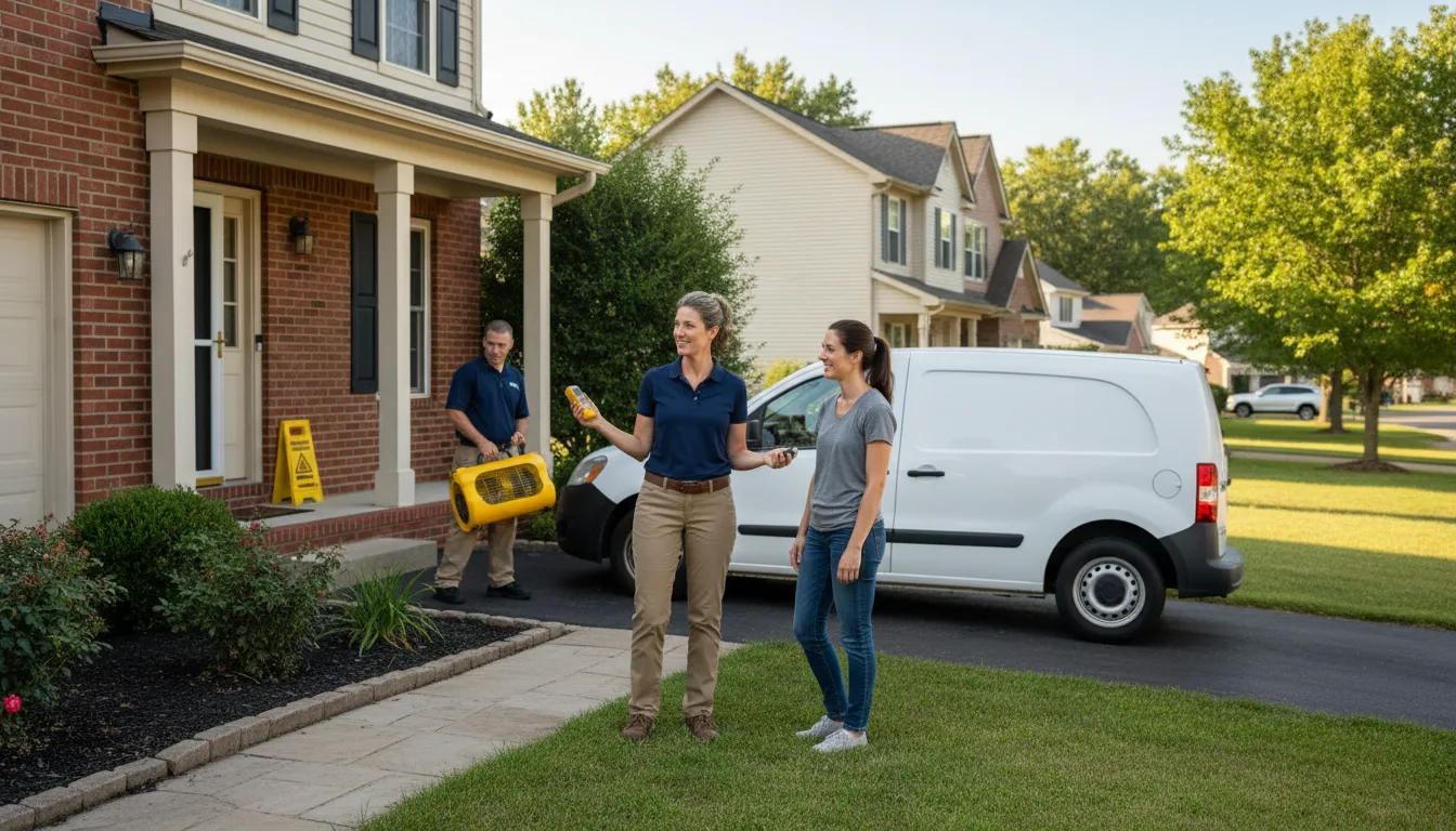 Residential water damage restoration in Lipan, TX